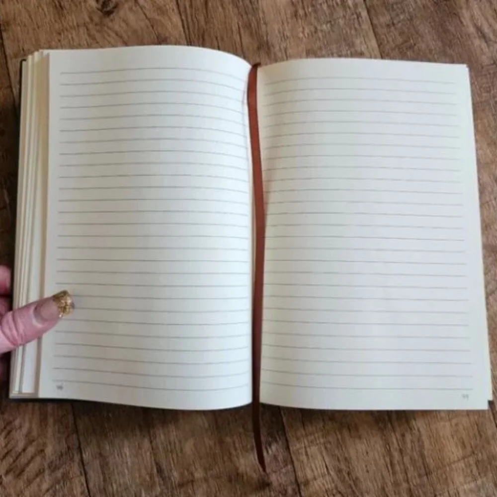 Black A5 Leather Soft Cover Journal Notebook